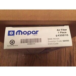 NEW GENUINE OEM MOPAR AIR FILTERS Part Number 04306113